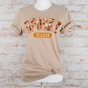 Spooky Season‎ Tan Graphic Tee XL